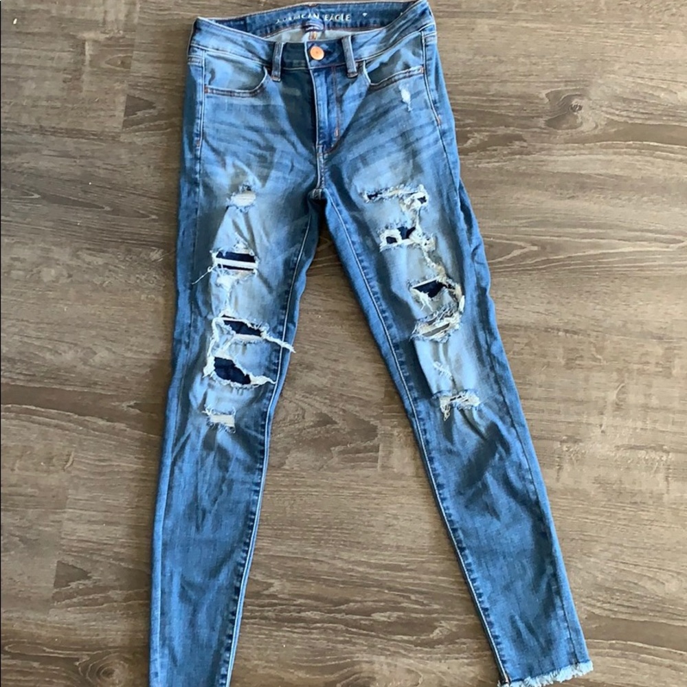 High rise jeggings.
